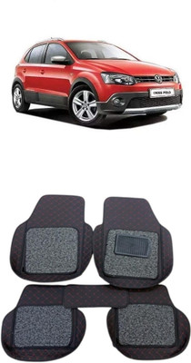 ARNEJA Leatherite 7D Mat For  Volkswagen Polo Cross(Red, Black)
