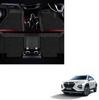 Autoclow Leatherite 7D Mat For  Maruti Suzuki Fronx(Silver, Black)