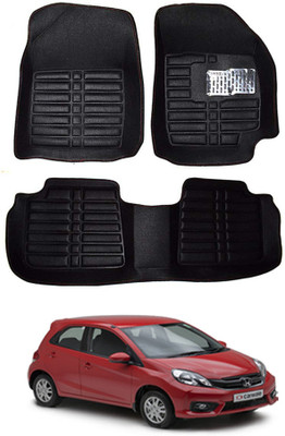 MATIES Plastic 5D Mat For  Honda Brio(Black)