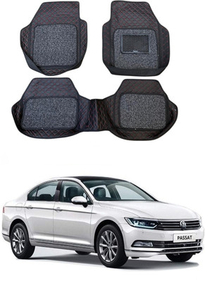 ARNEJA Leatherite 7D Mat For  Volkswagen Passat(Red, Black)