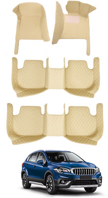 MATIES Leatherite 7D Mat For  Maruti Suzuki Universal For Car(Beige)