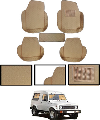 MSNP Leatherite 7D Mat For  Maruti Suzuki Gypsy(Beige)