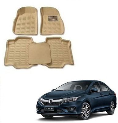 SLSHILPA Plastic 3D Mat For  Honda City(Beige)