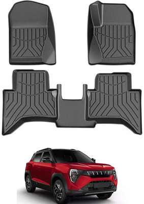 RKPSP PVC Tray Mat For  Mahindra Universal For Car(Black)
