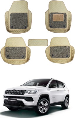 RKPSP Leatherite 7D Mat For  Jeep Compass(Beige)