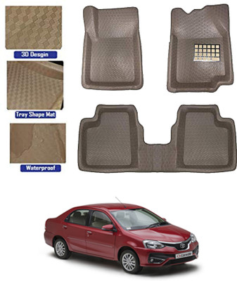 MATIES Plastic Tray Mat For  Toyota Etios(Beige)