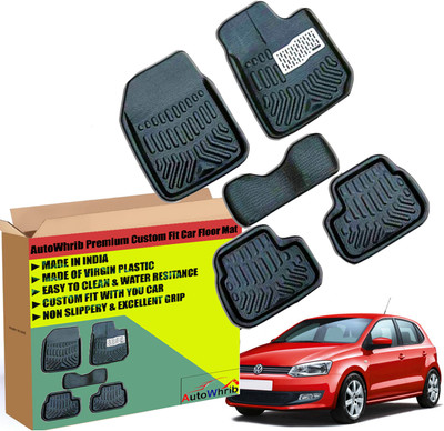 Autowhrib Plastic 3D Mat For  Volkswagen Polo(Black)
