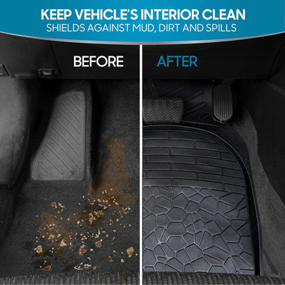 SS FOR YOUR SMART NEEDS Vinyl Standard Mat For  Mahindra XUV 500(Black)