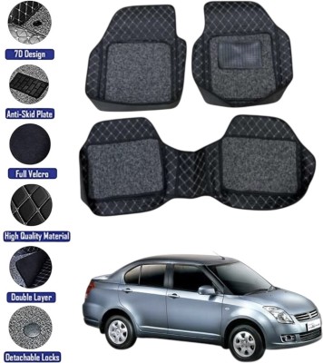 GENFRID Leather 7D Mat For  Maruti Swift Dzire(Silver, Black)