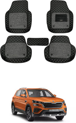 AYW Leatherite 7D Mat For  Skoda Kushaq(Beige)