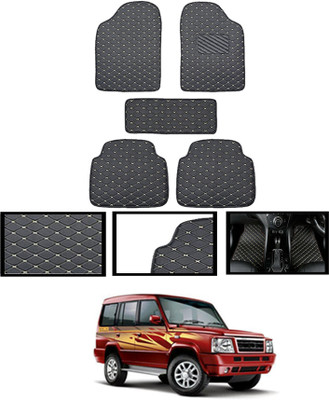 ABJD Leatherite Standard Mat For  Tata Sumo(Black)