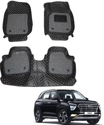 onefit enterprises Leatherite 7D Mat For  Hyundai Creta(Black)
