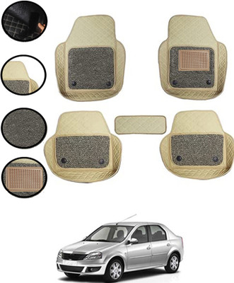 MSNP Leatherite 7D Mat For  Mahindra Logan(Beige)