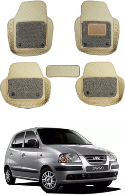 RKPSP Leatherite 7D Mat For  Hyundai Universal For Car(Beige)