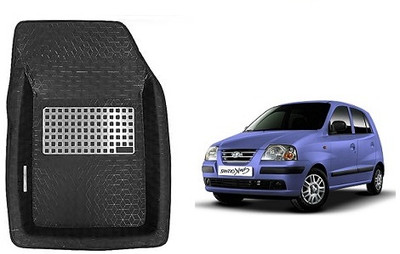 SLSHILPA Plastic Tray Mat For  Hyundai Santro Xing(Black)