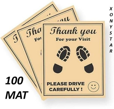 XONYSTAR Paper Disposable Paper Mat For  Universal For Car(Brown)