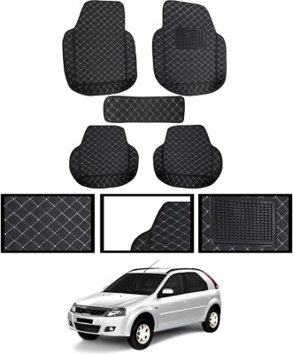 ABJD Leatherite 7D Mat For  Mahindra Verito Vibe(Black)