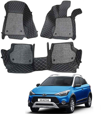 TOFIT ENTERPRISE Leatherite 7D Mat For  Hyundai i20 Active(Black)