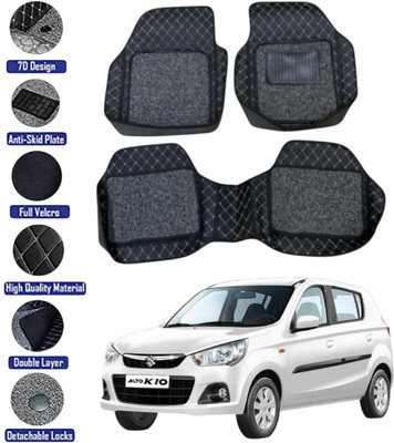 GENFRID Leatherite 7D Mat For  Maruti Alto K10(Multicolor, Black)