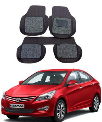 arneja trading company Leatherite 7D Mat For  Hyundai Fluidic Verna(Black)