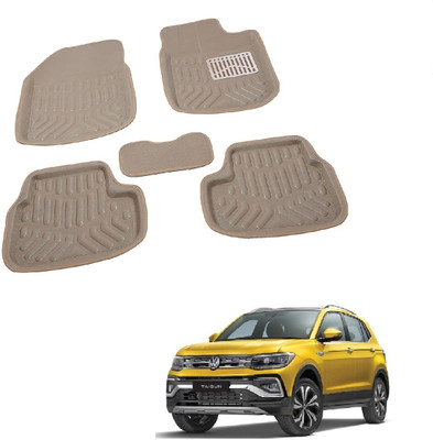 ROSHNEER ENTERPRISES PVC 3D Mat For  Volkswagen Taigun(Beige)