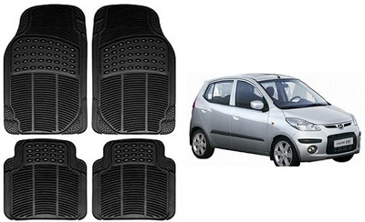 SLSHILPA Rubber Standard Mat For  Hyundai i10(Black)