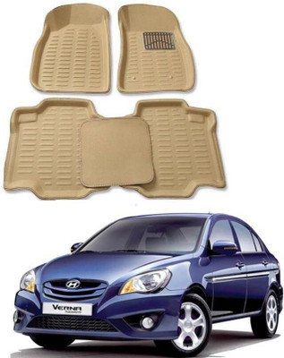 arneja trading company Polyutherine 3D Mat For  Hyundai Verna Transform(Beige)