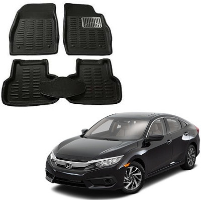 SL Enterprises Plastic 3D Mat For  Honda Civic(Black)