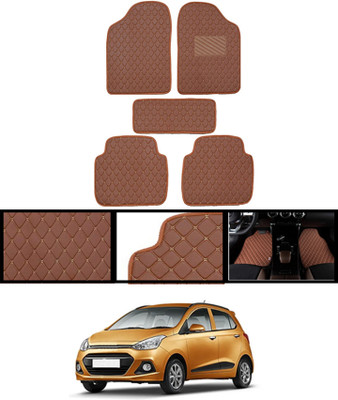 ABJD Leatherite Standard Mat For  Hyundai Grand i10(Orange)
