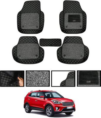 MATIES Leatherite 7D Mat For  Hyundai Creta(Black)
