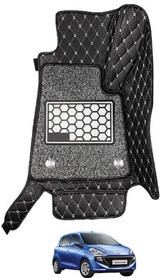 Euro Care Leatherite 7D Mat For  Hyundai Santro(Black)