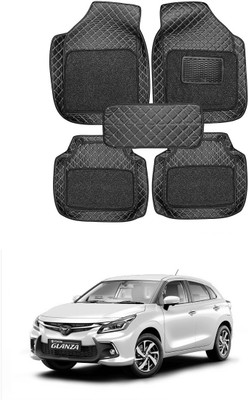 arneja trading company Leatherite 7D Mat For  Toyota Glanza(Black)