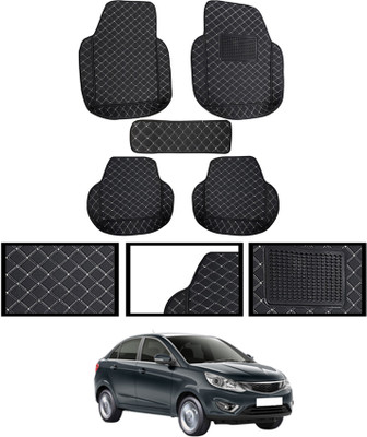 AYW Leatherite 7D Mat For  Tata Zest(Black)