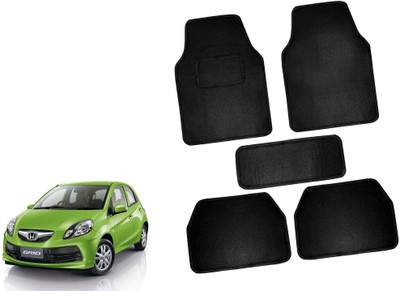 AUTO PEARL Polyester Standard Mat For  Honda Brio(Black)
