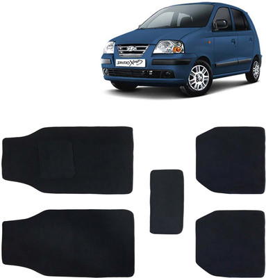 Kingsway Fabric Standard Mat For  Hyundai Santro Xing(Black)