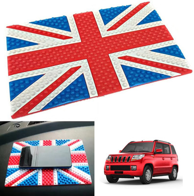 PEEPS STORE Rubber Tray Mat For  Mahindra TUV 300(Red, Blue)