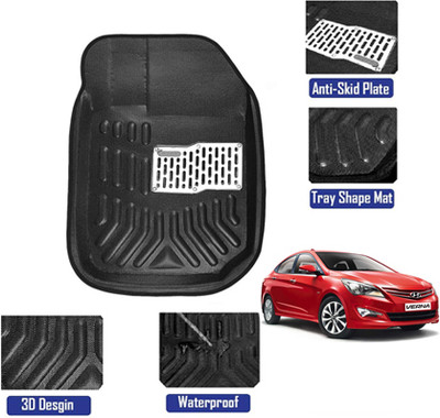MATIES Plastic 3D Mat For  Universal For Car(Black)