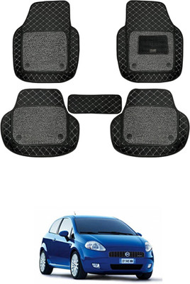 RKPSP Leatherite 7D Mat For  Fiat Grand Punto(Black)
