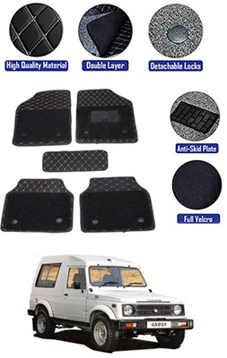 MATIES PVC 7D Mat For  Hyundai Gypsy(Black)