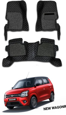 KUNTAIL Leatherite 7D Mat For  Maruti Suzuki WagonR, WagonR Stingray(Black)