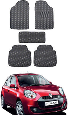 MATIES Leatherite Standard Mat For  Renault Pulse(Black)