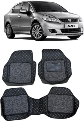 Arnejas Leatherite 7D Mat For  Maruti Suzuki SX4(Silver, Black)