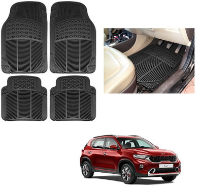 ROSHNEER ENTERPRISES Rubber Standard Mat For  Kia Sonet(Black)