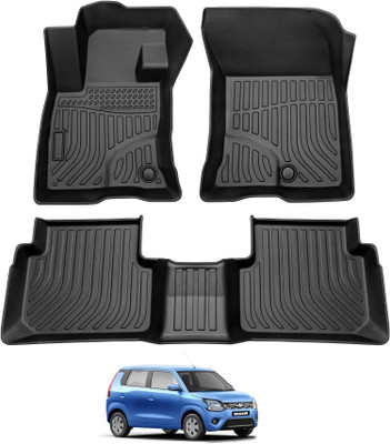 MOCKHE Plastic 9D Mat For  Maruti WagonR(Black)
