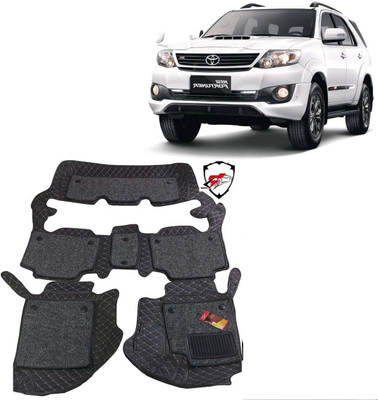 TOFIT ENTERPRISE Leatherite 7D Mat For  Toyota Fortuner(Black)