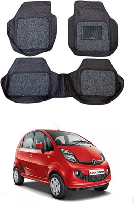 ARNEJA Leatherite 7D Mat For  Tata Nano Genx(Red, Black)