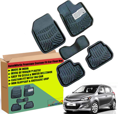 Autowhrib Plastic 3D Mat For  Hyundai i20(Black)