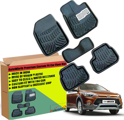 Autowhrib Plastic 3D Mat For  Hyundai i20 Active(Black)