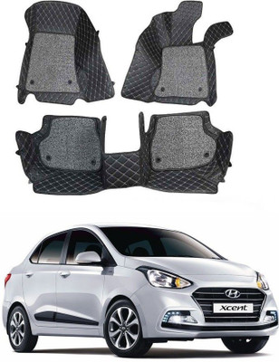 TOFIT ENTERPRISE Leatherite 7D Mat For  Hyundai Xcent(Black)