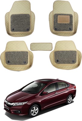 AYW Leatherite 7D Mat For  Honda Universal For Car(Beige)